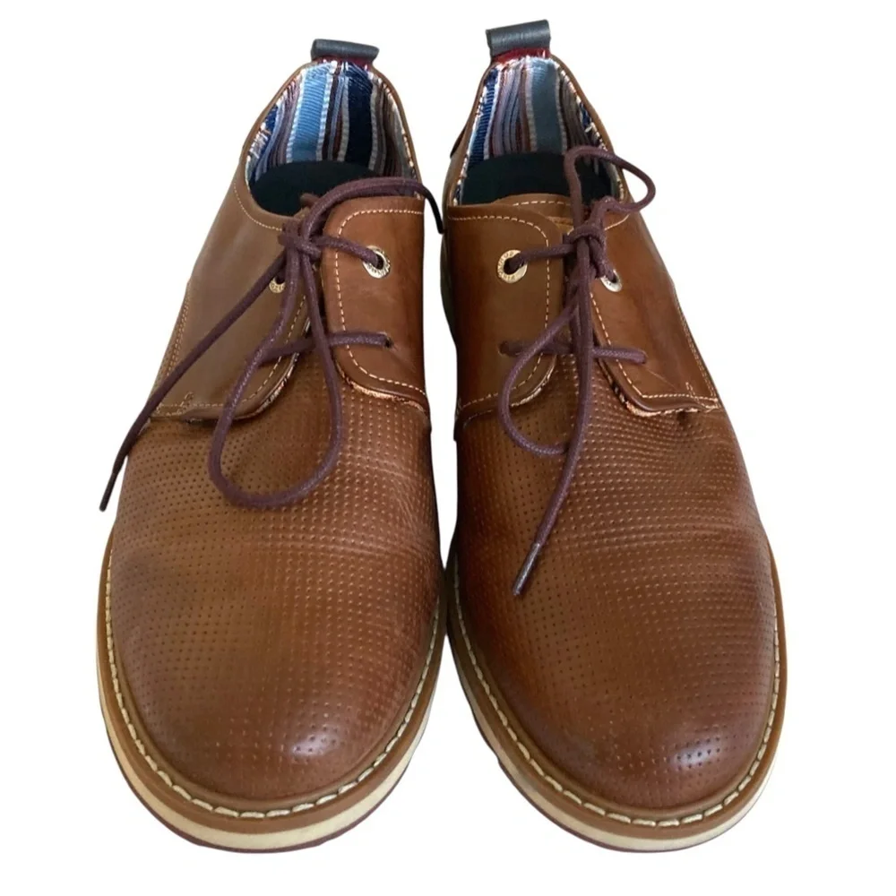 PIKOLINOS Berna Leather Oxford Shoes Size 11 Brown